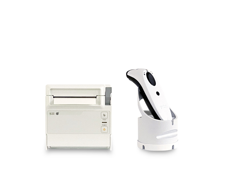 レシートプリンター RP-F10 Blutooth x SocketScan S700 Smaregi