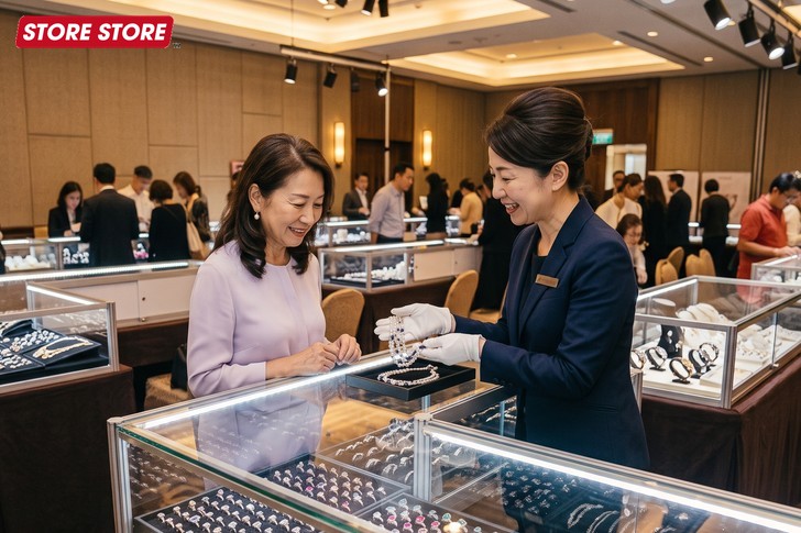 【店舗&外商両用】宝石店・時計店のPOSレジ周辺機器選び|接客カウンターと外商・催事、両方に必要な機器