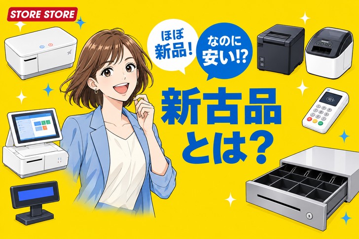 【新古品とは？】中古・未使用品との違いとPOS周辺機器を安く安全に買うコツ
