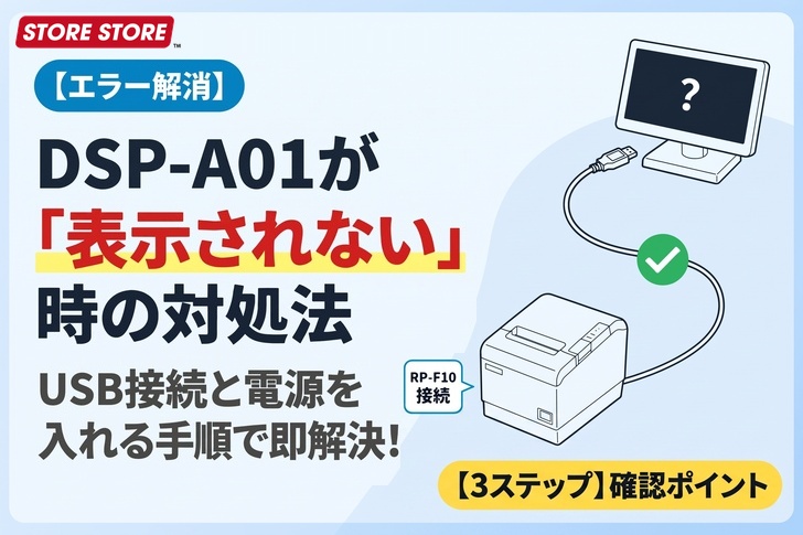 【映らない】RP-F10にDSP-A01が表示されない時の原因と対処法