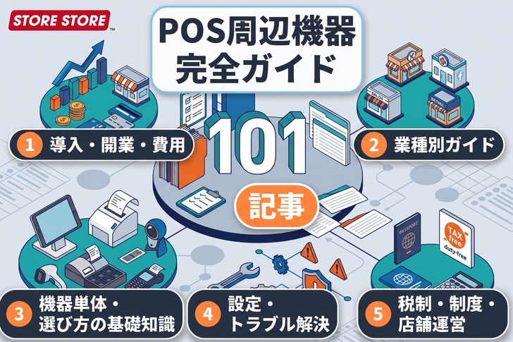 【完全ガイド】POSレジ周辺機器の選び方・設定・トラブル解決101選